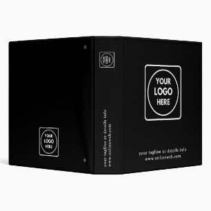Modern Black Stylish Professional Logo Binder