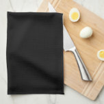 Modern Black Teal Green Girly Monogram Script Name Kitchen Towel<br><div class="desc">Modern Stylish Elegant Black Teal Aqua Green Monogram Script Name Kitchen Towel</div>