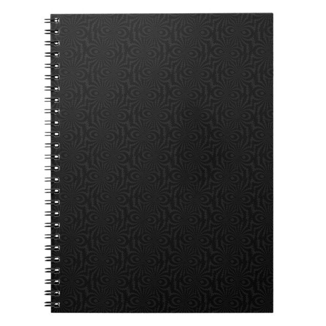 Modern Black Twists Notebook (Front)