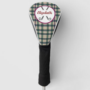 Modern Black Watch Tartan Plaid Classic Blue  Golf Head Cover