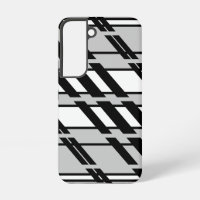 Modern Black White Abstract Skyline Pattern