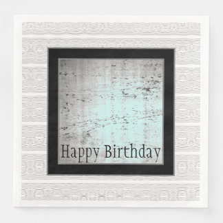 Modern Black White And Grey Napkin