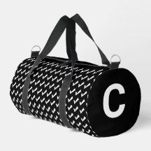 Modern Black White Check Mark Personalized