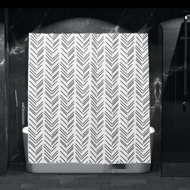 Modern Black White Chevron Pattern (Creator Uploaded)