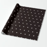 Modern Black White Christmas Stars Pattern Wrapping Paper<br><div class="desc">This Christmas stars pattern wrapping paper features a bold contrast of bright white stars scattered across a deep black background,  creating a fun and contemporary look that's perfect for wrapping all the gifts for family,  friends,  co-worker,  boss,  or neighbour this season of holiday celebration.</div>