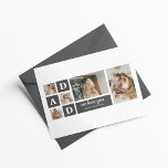 Modern Black & White Collage Photo Dad Best Gift Postcard<br><div class="desc">Modern Black & White Collage Photo Dad Best Gift</div>