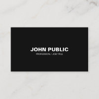 Modern Black White Elegant Simple Chic Corporate