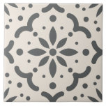 Modern Black White Geometric DIY  Tile<br><div class="desc">Modern geometric black and white shapes in stylized leaf and circle shapes for your DIY projects. Create a kitchen backsplash,  bathroom shower tiles,  bathroom shower inset,  fireplace surround,  You may also frame it as a wall tile or keepsake box.</div>