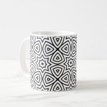 Modern Black & White Geometric Pattern 