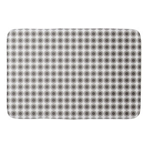 Modern Black & White Geometrical Pattern Bath Mat