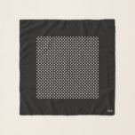 Modern Black  White Gingham Square Chiffon Scarf<br><div class="desc">Modern Black and White Gingham Square Chiffon Scarf.  See matching items:  Totes (Matching_Totes),  Clip On Accessory for keys and change (Matching_Totes). Fold-Over Clutch (Matching_Totes),  Bandanas (Hair_Scarves) etc.</div>