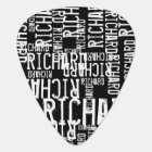 Modern black/white Guitar Pick for a Guitar-Player