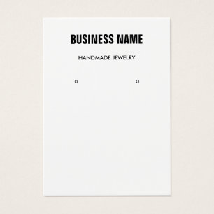 Modern black & white jewellery earring display car