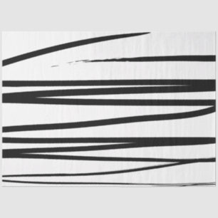 Modern Black & White Lines Abstract Art  Tissue Paper