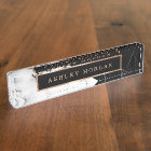 Modern Black White Marble Stone Texture Look