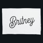 Modern Black White Personalized Monogram and Name  Pillowcase<br><div class="desc">The Modern Black White Personalized Monogram and Name Pillowcase would be a sophisticated addition to your bedding. The classic black and white design, personalized with your monogram and name, adds a touch of elegance and individuality to your bedroom decor. It's perfect for enhancing the look of your bed and making...</div>