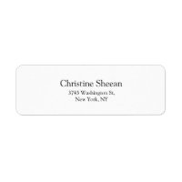 Modern Black & White Plain Elegant