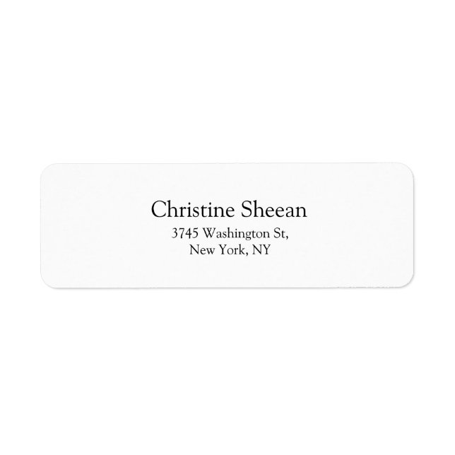 Modern Black & White Plain Elegant (Front)