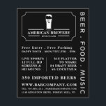 Modern Black & White, Pub/Brewery Advertising Flyer<br><div class="desc">Modern Black & White,  Pub/Brewery Advertising Flyers By The Business Card Store.</div>