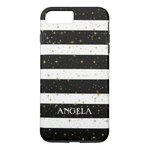 Modern Black White Stripes Case-Mate iPhone Case