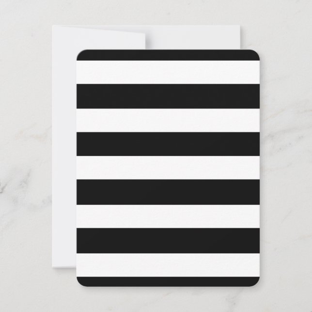 Modern Black White Stripes Pattern (Front)
