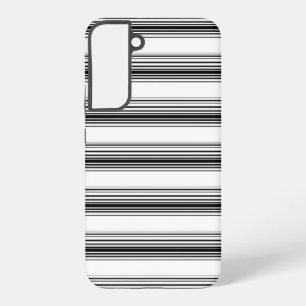 Modern black white stripes samsung galaxy case