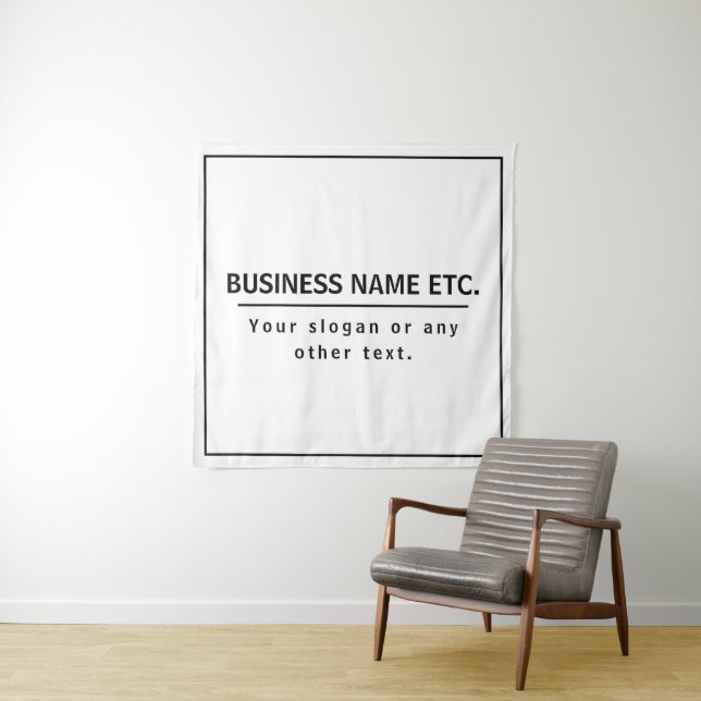 Modern Black & White Tapestry (In Situ)