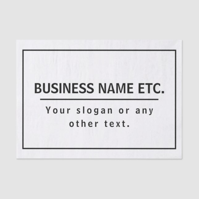 Modern Black & White Tissue Paper (Front)