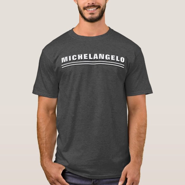 Modern Black White Typography Personalized Name T-Shirt (Front)