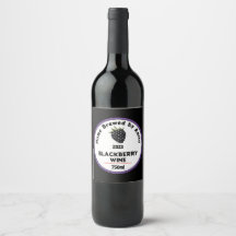 Modern Blackberry Wine Bottle