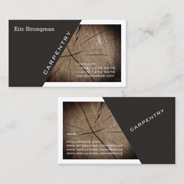 Modern blend cover diagonal and frame business card (Front/Back)