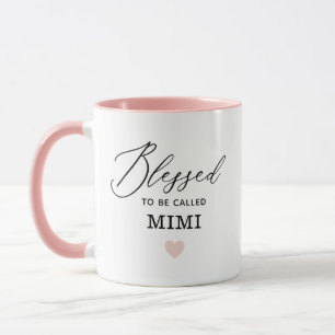 Modern Blessed to be Called Mimi Mother's Day Mug