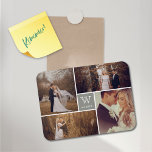 Modern Block Wedding Monogram Photo Collage Magnet<br><div class="desc">Designed by fat*fa*tin. Easy to customize with your own text,  photo or image. For custom requests,  please contact fat*fa*tin directly. Custom charges apply.

www.zazzle.com/fat_fa_tin
www.zazzle.com/color_therapy
www.zazzle.com/fatfatin_blue_knot
www.zazzle.com/fatfatin_red_knot
www.zazzle.com/fatfatin_mini_me
www.zazzle.com/fatfatin_box
www.zazzle.com/fatfatin_design
www.zazzle.com/fatfatin_ink</div>