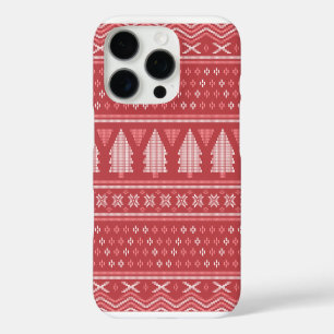 Modern Blocky Christmas Tree Pattern iPhone 16 Pro Case