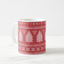 Modern Blocky Christmas Tree Pattern