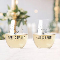 Modern Bloom Wedding Monogram