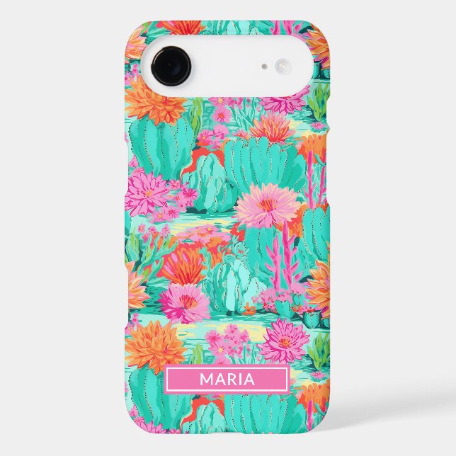Modern Blooming Cacti Personalized (Back)