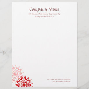 Modern Blossoms Letterhead