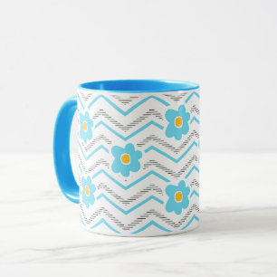 Modern Blue and Green Baby Pattern Mug