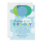Modern Blue and Green Balloons Birthday Party