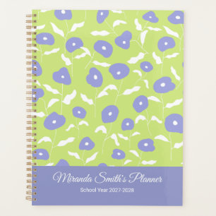 Modern Blue and Green Personalized Planner