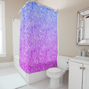 Modern Blue And Pink Glitter