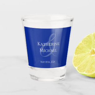 Modern Blue and White-Wedding-Money/shot Dance- Shot Glass