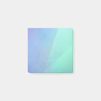 Modern Blue Aqua &Turquoise Geometric Gradation Post-it Notes