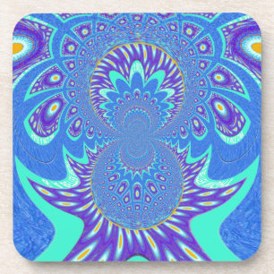 Modern Blue art Coaster