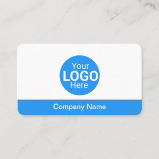 Modern blue bottom business details /personalized  card