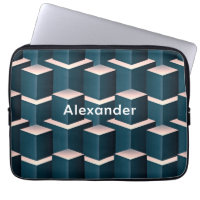 Modern Blue Building Blocks Personalize