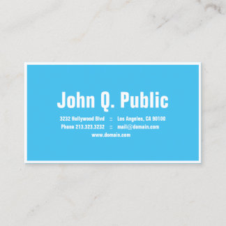 Modern Blue Business Card