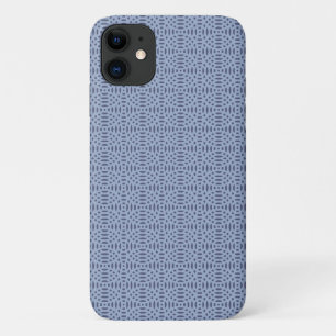 Modern Blue Circular Shapes Seamless Pattern iPhone 11 Case