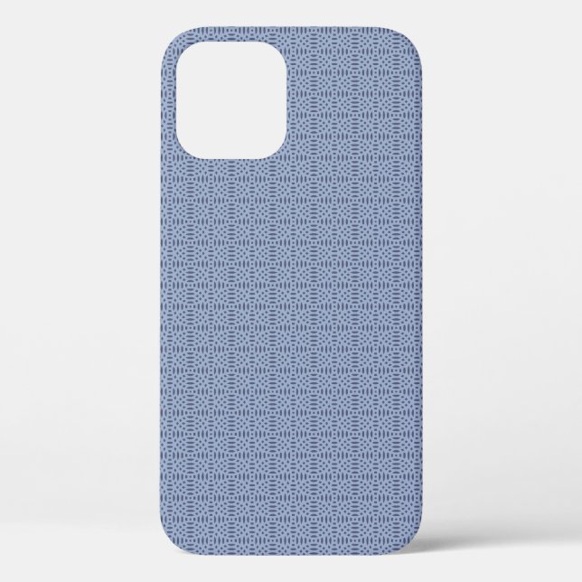 Modern Blue Circular Shapes Seamless Pattern Case-Mate iPhone Case (Back)